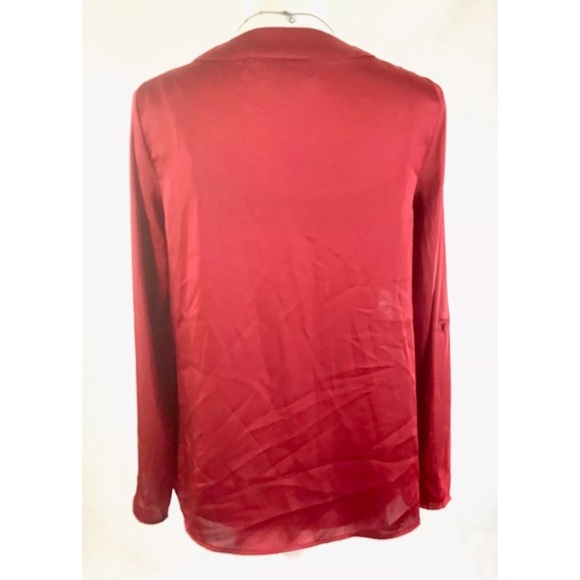 DANA BUCHMAN Satin Lace Long Sleeve Blouse & Cami - Picture 5 of 6